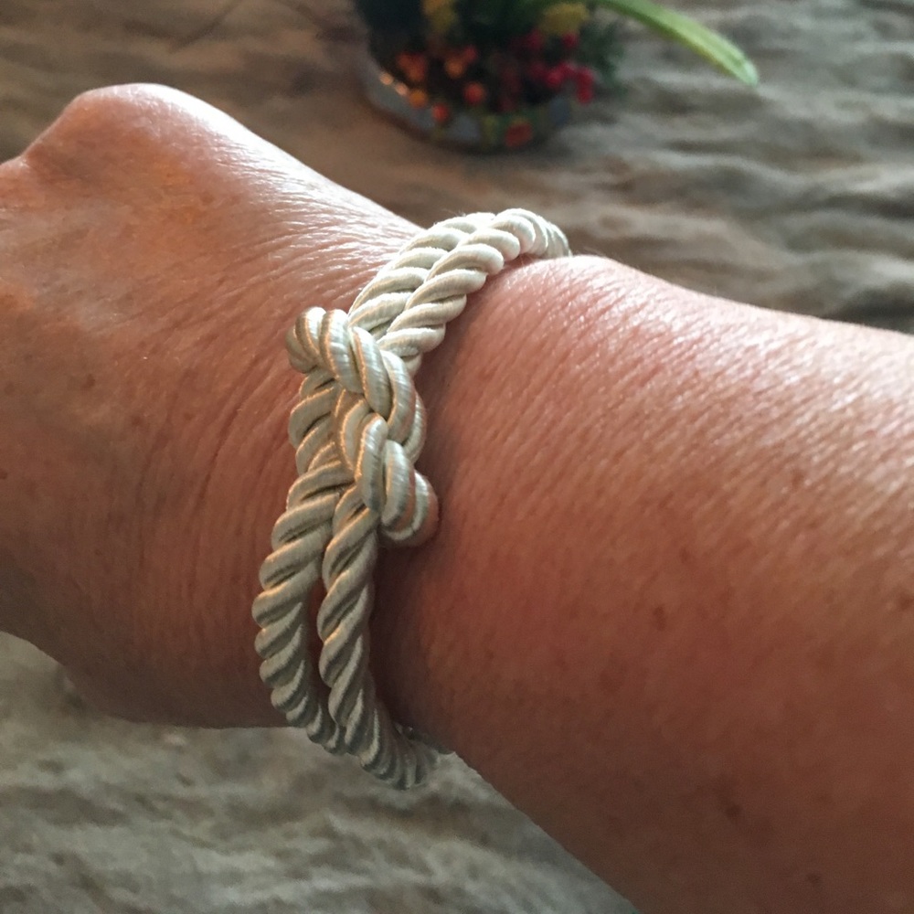 Nautical Soft knot rope anklet/bracelet w/magnet
